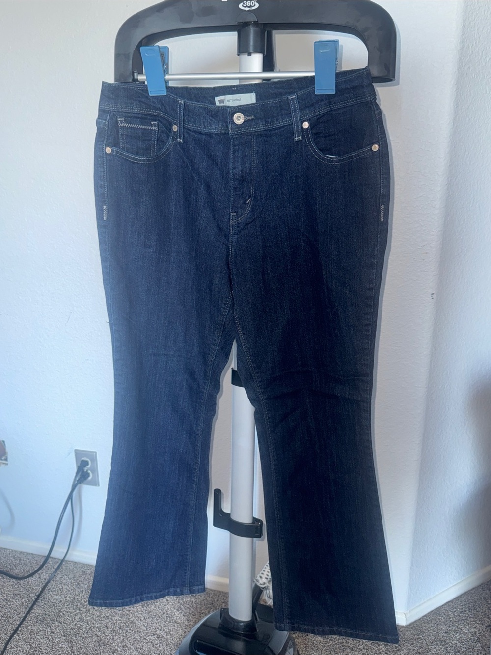 Levi's Navy Blue Wide-Leg Jeans - Women's